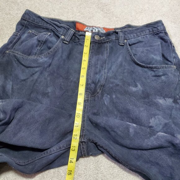 JADED LONDON Low Rise Colossus Fit Jeans Extreme Wide Leg Bleach Dye Men's 36 - Picture 13 of 15